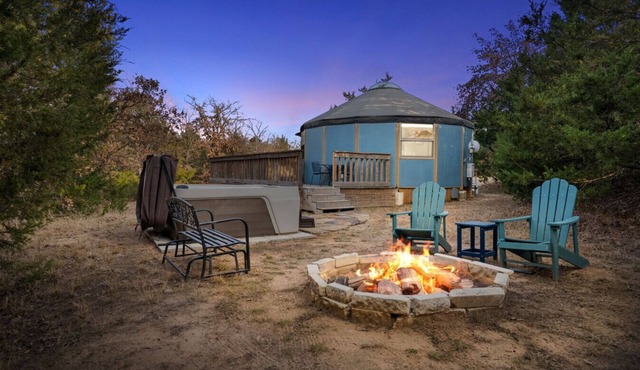 Blue Velvet Yurt Saint Jo Texas
