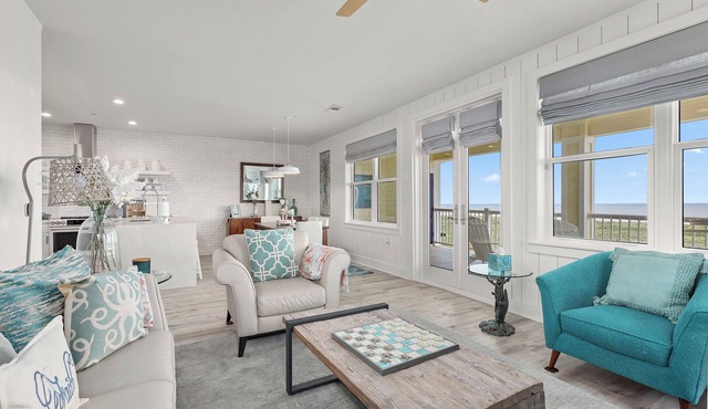 Blue Vista -Top Floor- Fully Custom-Beach Front-Dune Walkover!