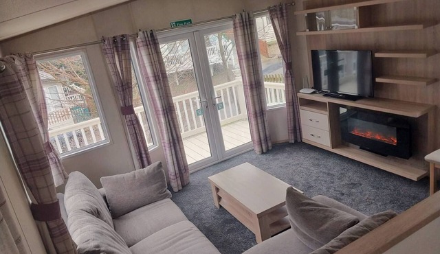 Bluebell corner - with small enclosed decking