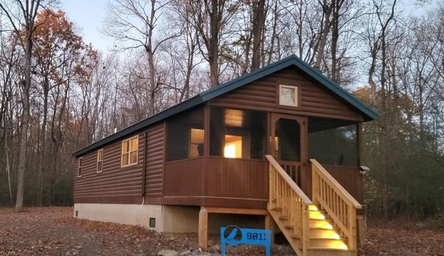 Bluebird Cabin - Brand New Cozy Log Cabin on 5-Wooded Acres/Pet-Friendly!