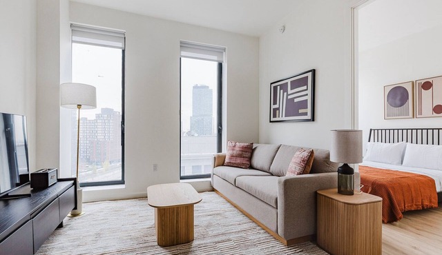 Blueground | Clinton Hill, pool, gym & AC, nr park