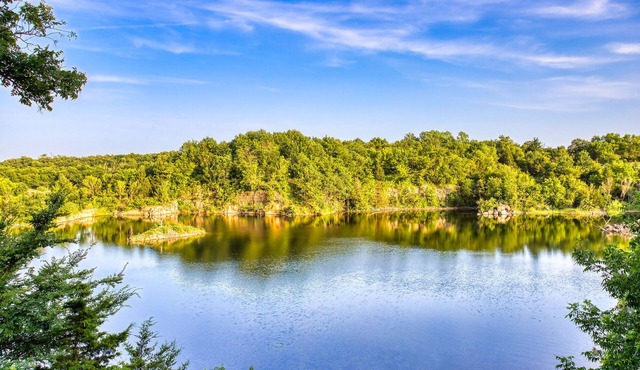 Blufftop cabin with private patio and gorgeous views! Pet-friendly!