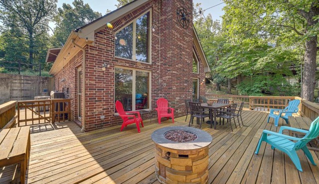 Boat Dock and Fire Pit Lakefront Paradise in Eucha!