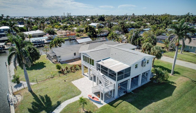 Boat Dock & Patio: Canal-Front St James City Home!