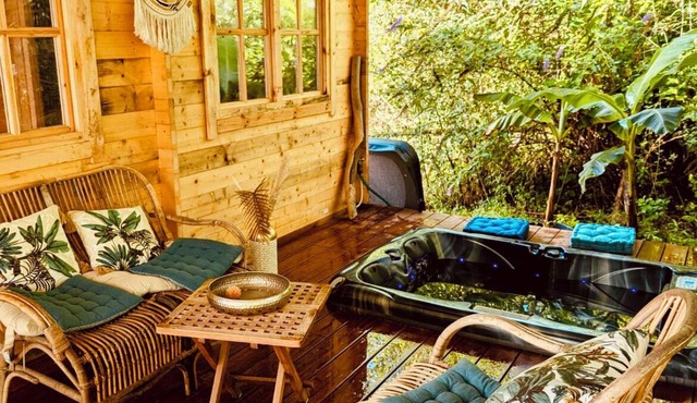 Bohemian coconut hut