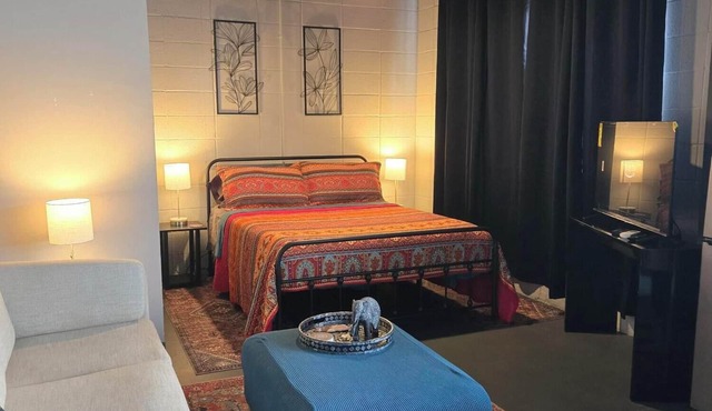 Bohemian Industrial Studio Apartment Near Hospitals and Colleges