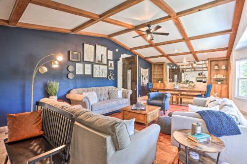 Boho-Chic Home w/Game Room Near Lake Gregory!