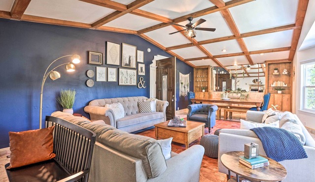 Boho-Chic Home w/Game Room Near Lake Gregory!