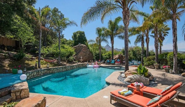 Boho Chic Malibu Retreat Estate Salt Pool + Yoga