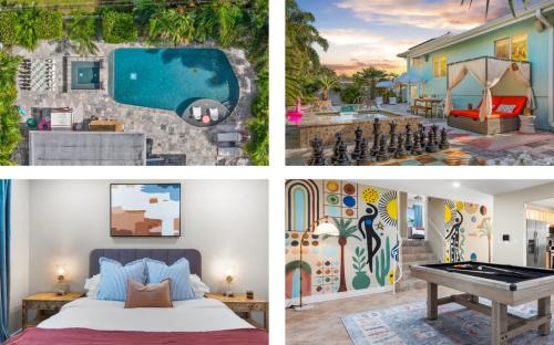 Boho Chic Villa I Pool, Spa I Game room Retreat