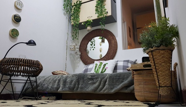 Boho Minimalistic Apartment, 1 person,Wifi, full amenities, great value of money
