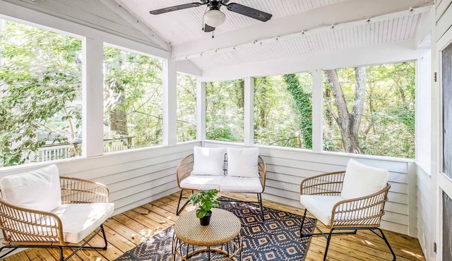 Boho Retreat | Walk Downtown Porch + Monitor