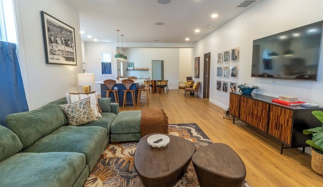Bold & Fun Getaway Steps from Train & Beach