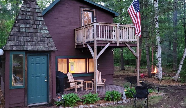 Book your summer cabin now! Between 2 Great Lakes outside of Hayward!