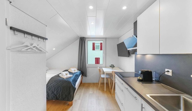 book2sty: Cozy Studio with kitchenette and washing machine