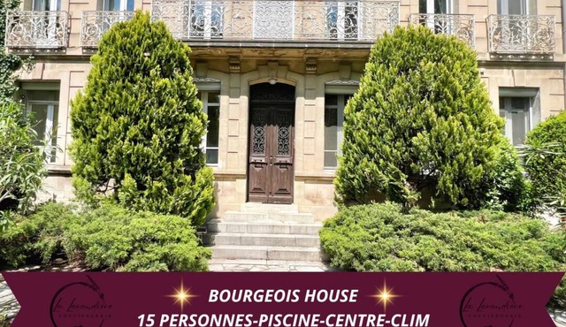 Bourgeois House – 15 Guests | Pool | City Center | Garden | 6 Bedrooms | A/C