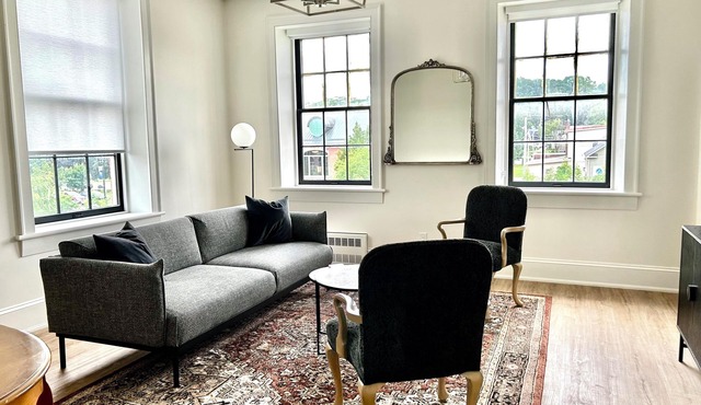 Boutique hotel suite in downtown Port Hope. On the Ganaraska River.
