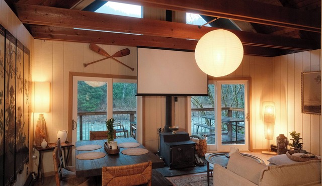 Boutique River Cabin · Infrared Sauna · Hot Tub