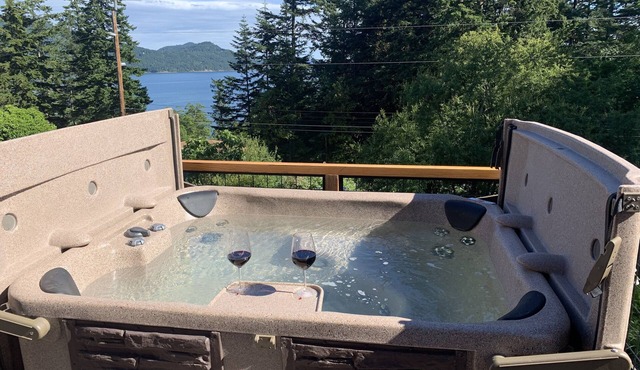 Bramble Seaview Cottage (Entire Property) with Sparkly Water View in Eastsound