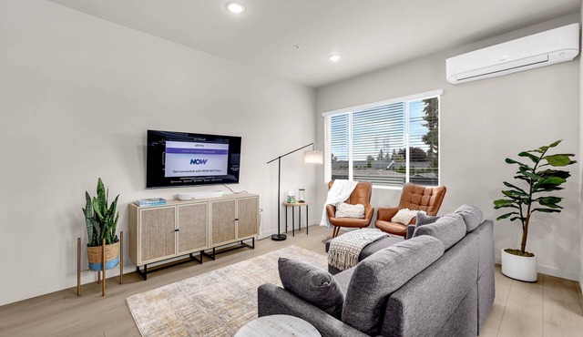 Brand New 2-bedroom 2 bathroom apartment with AC, WiFi in lovely Vancouver