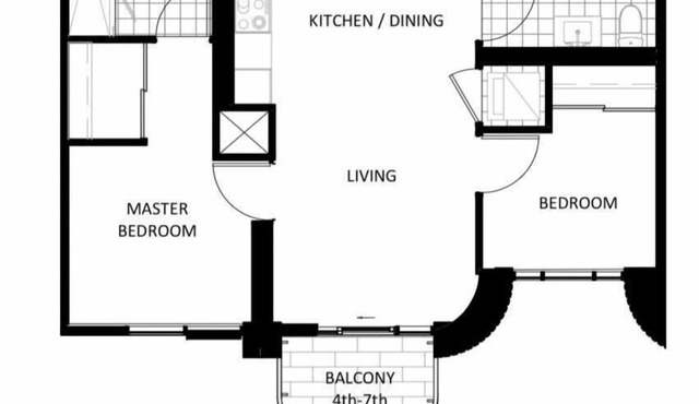 BRAND NEW 2BR 2BA never lived in unit. World Cup Ready!
