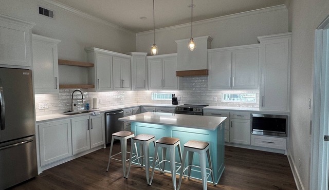 Brand new 4/2 beach house is located 2nd Row with great views. Sleeps up to 10
