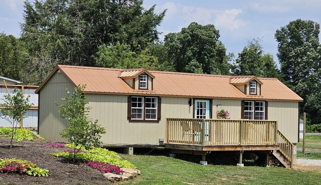 Brand new cabin! Close to everything! Located on our 9 acre farm.