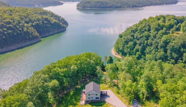 Brand new custom lake house with breathtaking panoramic views