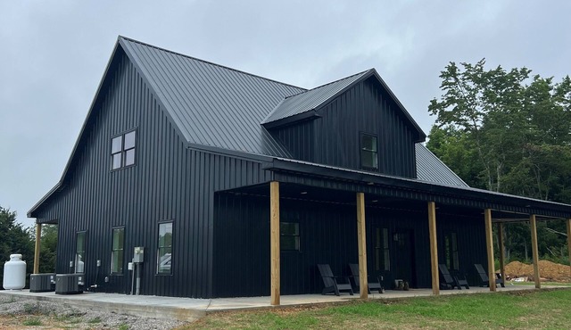 Brand New Farmhouse On 93 Acres On Pond. Beautiful View of Real Working Farm