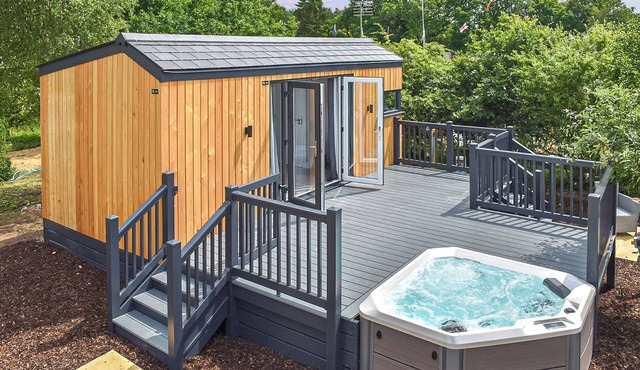 Brand new for 2021 is this stunning open plan modern hotel suite lodge.