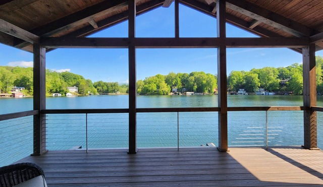 Brand new house with boat house on a spring fed private lake.