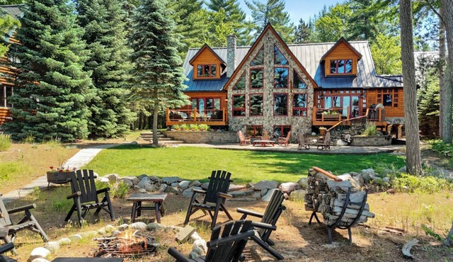 BRAND NEW LISTING Whispering Pines Lodge ON Higgins Lake, beautiful sunsets!