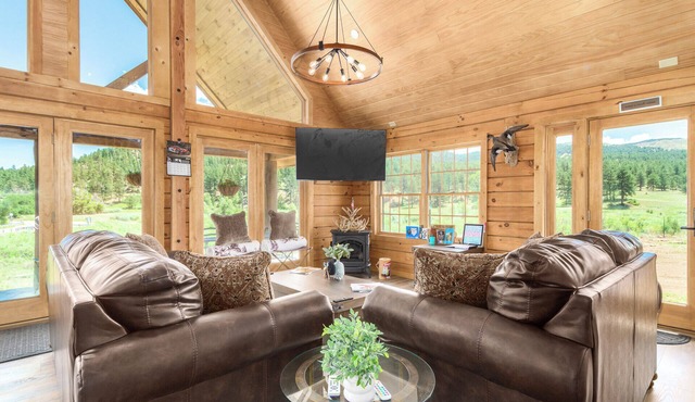 Brand new log cabin on Gold Medal Waters, Deckers