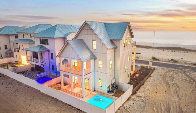 BRAND NEW! Luxury ~ Gulf Views ~ Private Pool ~ Sleeps 22