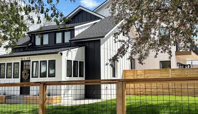 Brand new modern farmhouse outdoor escape