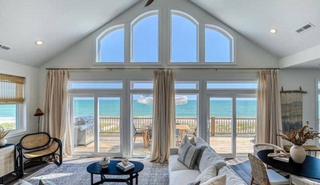 Brand New Oceanfront North Topsail Beach, Private Pool, Hot Tub, and Elevator!