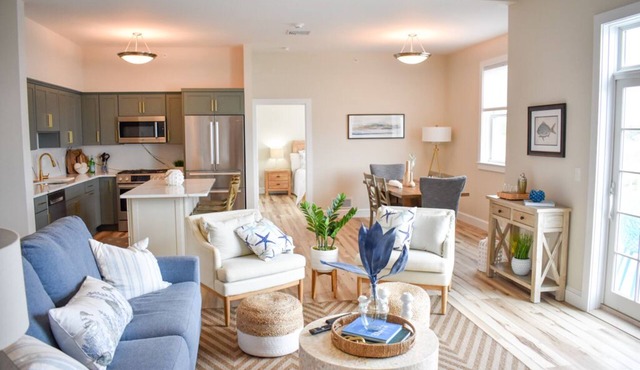 Brand new Ocean View Condo with private balcony, steps from the beach!