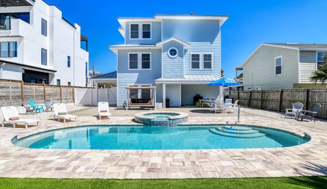 Brand New Pool! Incredible Ocean Views! Updated Beach House, Fenced Yard, Balcony, Easy Beach Access