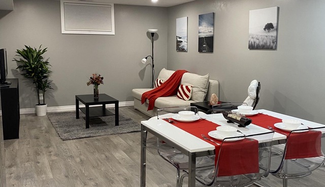 Brand new spacious apartment with private yard/patio