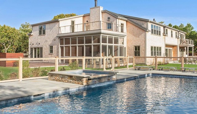 Brand New Spacious Luxury Home on Edgartown Great Pond with Pool and Spa
