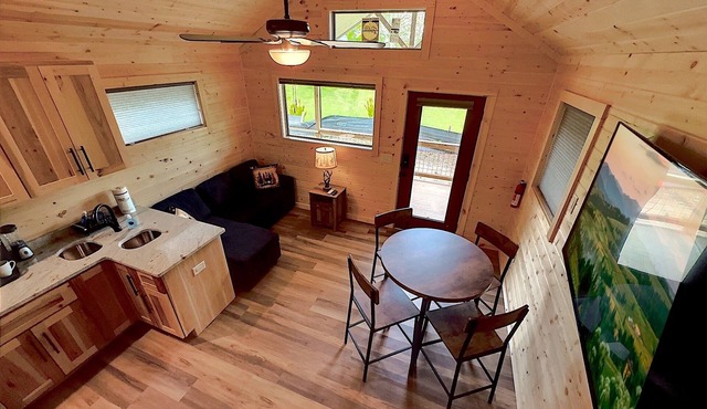 ★Brand New★ Tiny Cabin in Downtown Hiawassee on the LAKE!