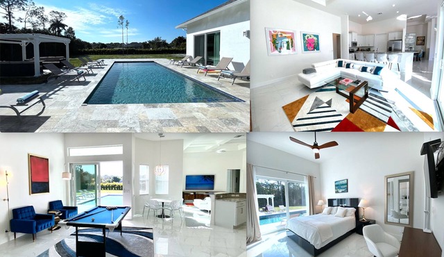 BRAND NEW XLarge Villa & Guest House! Sleeps 18- 10 beds-8 Bedrooms-Pet friendly