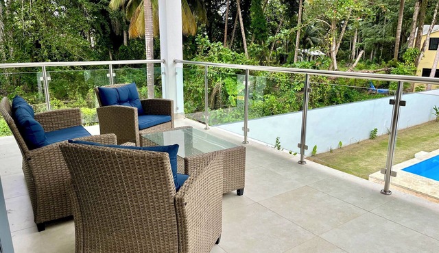 Brandnew 3-bedroom house in Cabarete Procab with own garden and huge pool.