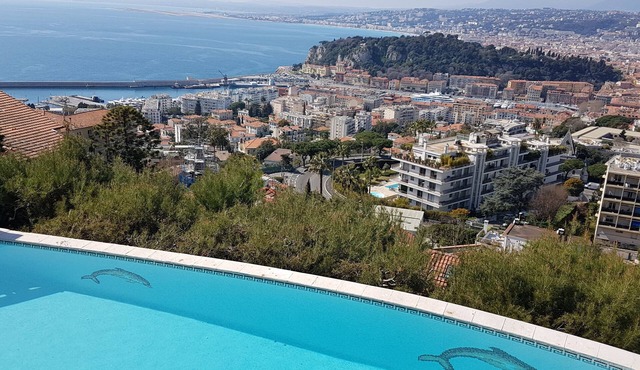 Breath-taking Seaview, 5 Bedroom villa, private pool, overlooking port of Nice .