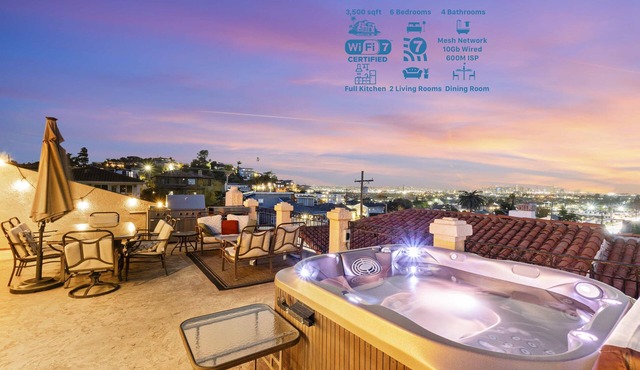 🌟Breathtaking 180º Views | Family+Work | Hot Tub | 💖of San Diego🌴 |5⭐️reviews