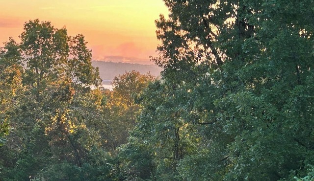 Breathtaking lake view on Lake Norfork. “804 HUT”- the reel escape!