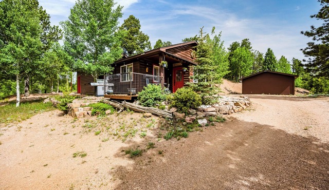 Breathtaking Pike's Peak View from Adorable Mountain Cabin