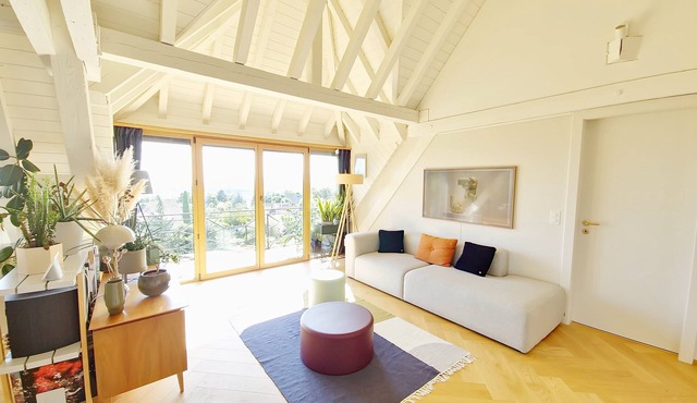 Breathtaking view of Lake Geneva and the mountains will definitely seduce you!