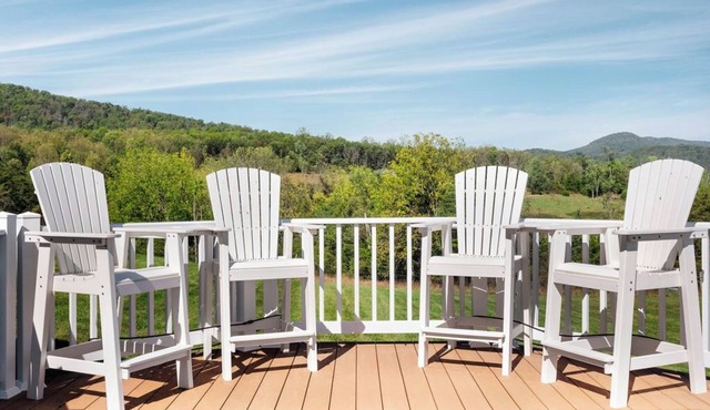 Breathtaking Views Farmhouse Estate on 3 levels w/nearby activities year-round.