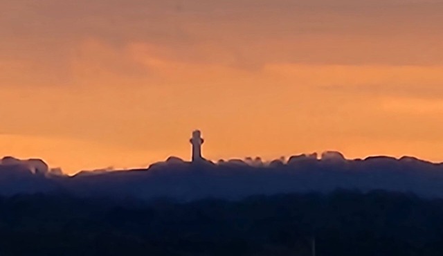 Breathtaking views of Bald Knob Cross, just 2 minutes from Walkers Bluff Casino!